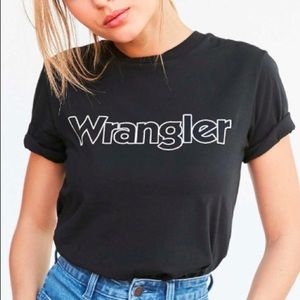 Wrangler Black Crop Tee